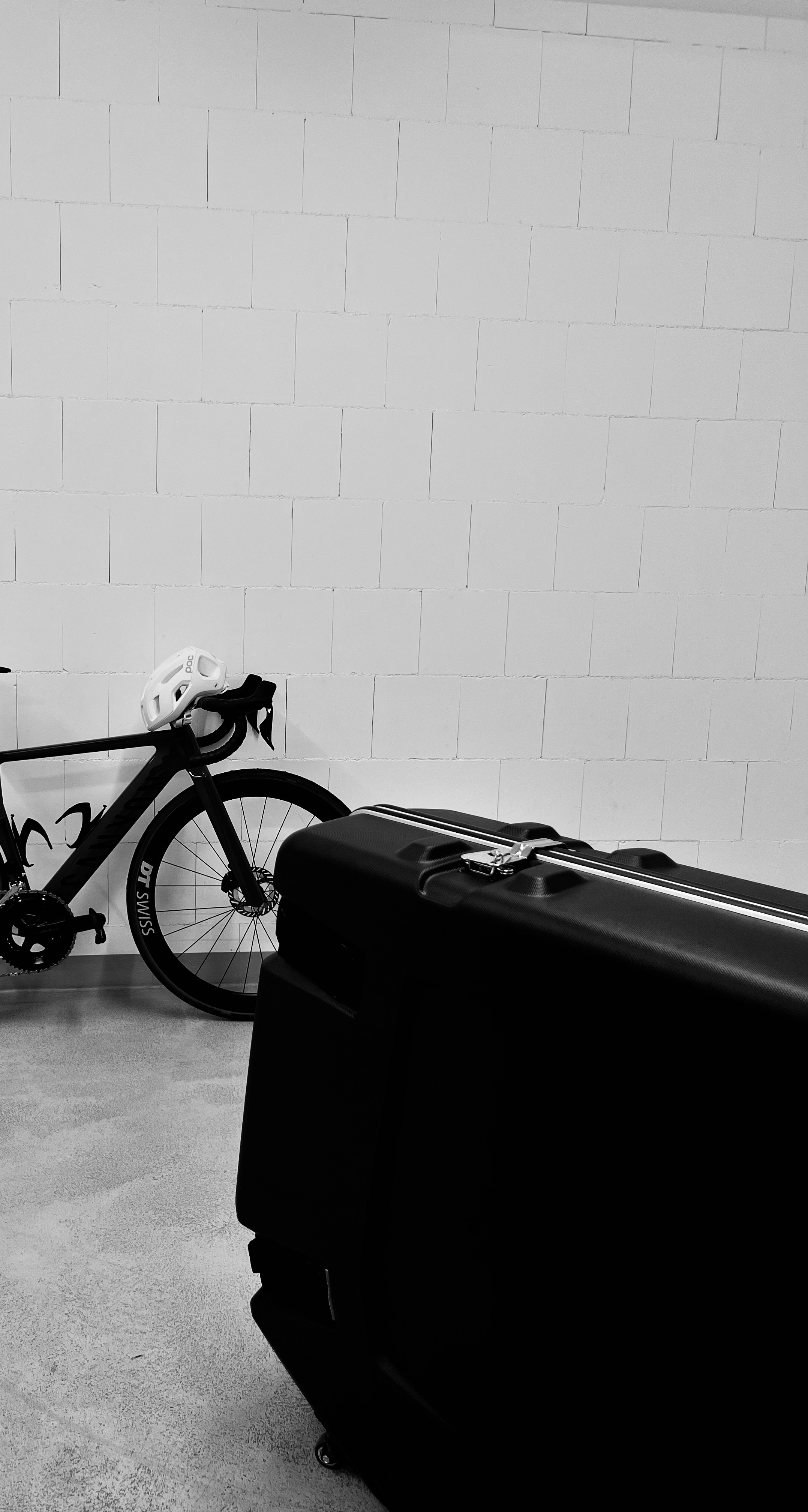 Radkoffer mit Fahrrad